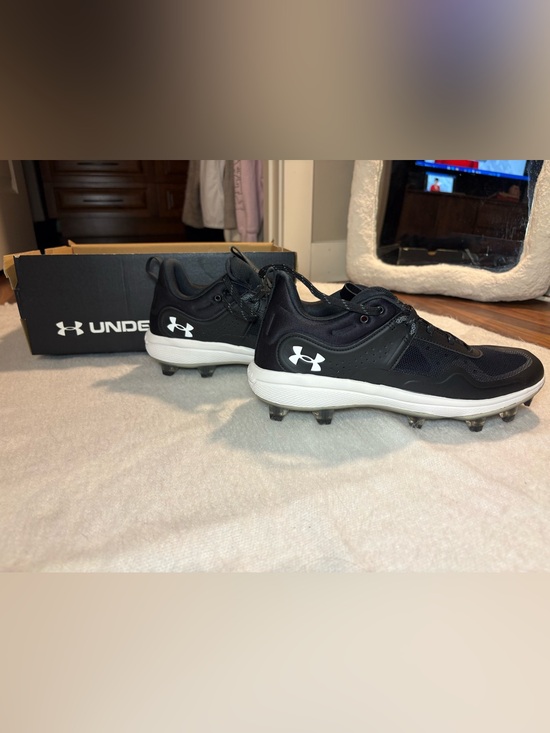 Under Armour Shoes - Under Armour Black and White Baseball Cleats